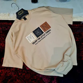 تیشرت مردانه کرم MON
