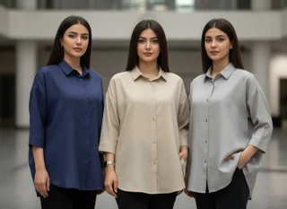 شومیز ریزشی کجراه